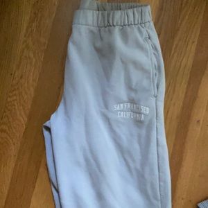 light blue rosa sweatpants